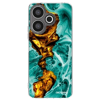 Picasee διαφανής θήκη σιλικόνης Xiaomi Redmi 13 4G - Goldsky