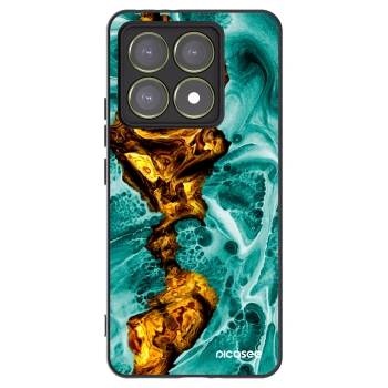 Picasee Μαύρη θήκη σιλικόνης για Xiaomi 14T - Goldsky