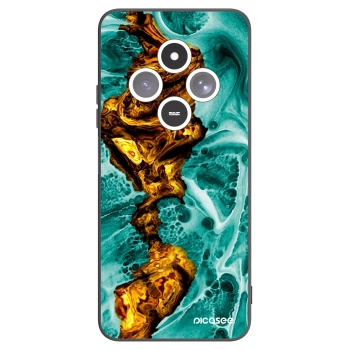 Picasee Μαύρη θήκη σιλικόνης για Xiaomi Redmi 14C - Goldsky