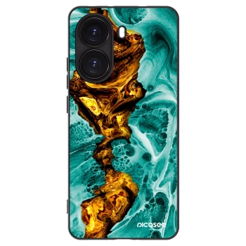 Picasee Μαύρη θήκη σιλικόνης για Xiaomi Poco X7 Pro 5G - Goldsky