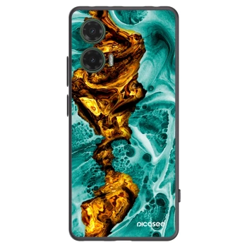 Picasee Μαύρη θήκη σιλικόνης για Motorola Moto G35 5G - Goldsky