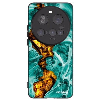 Picasee Μαύρη θήκη σιλικόνης για Xiaomi 15 Ultra - Goldsky