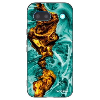 Picasee Μαύρη θήκη σιλικόνης για Google Pixel 8a - Goldsky