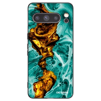 Picasee Μαύρη θήκη σιλικόνης για Google Pixel 8 Pro - Goldsky