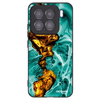 Picasee Μαύρη θήκη σιλικόνης για Xiaomi 15 - Goldsky