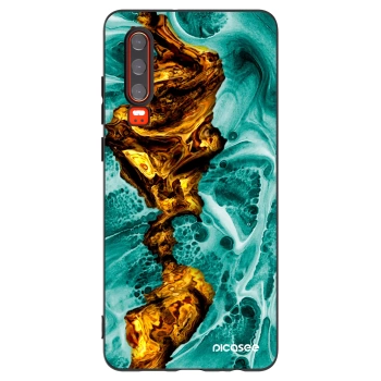 Picasee Μαύρη θήκη σιλικόνης για Huawei P30 - Goldsky