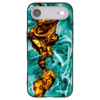Picasee Μαύρη θήκη σιλικόνης για Apple iPhone Air - Goldsky