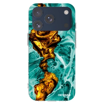Picasee διαφανής θήκη σιλικόνης Apple iPhone 17 Pro - Goldsky