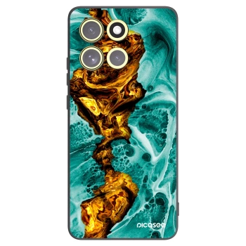 Picasee Μαύρη θήκη σιλικόνης για Motorola Moto G86 5G - Goldsky