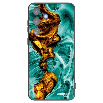 Picasee Μαύρη θήκη σιλικόνης για Samsung Galaxy S25 FE 5G - Goldsky