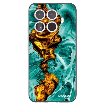 Picasee Μαύρη θήκη σιλικόνης για Xiaomi 15T Pro - Goldsky