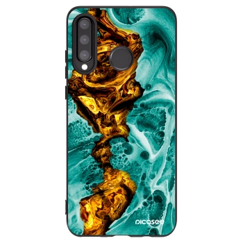 Picasee Μαύρη θήκη σιλικόνης για Huawei P30 Lite - Goldsky