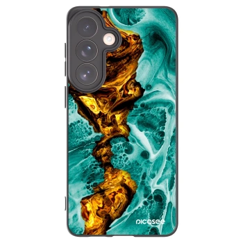 Picasee Μαύρη θήκη σιλικόνης για Samsung Galaxy S26+ - Goldsky