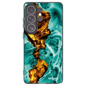 Picasee Μαύρη θήκη σιλικόνης για Samsung Galaxy S26 Ultra - Goldsky