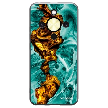 Picasee Μαύρη θήκη σιλικόνης για Honor Magic8 Lite 5G - Goldsky