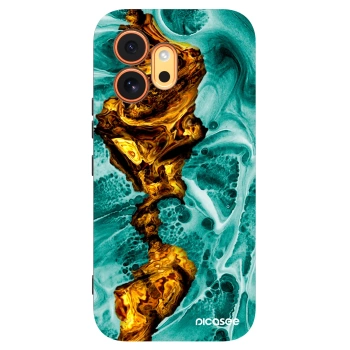 Picasee Μαύρη θήκη σιλικόνης για Honor 600 - Goldsky