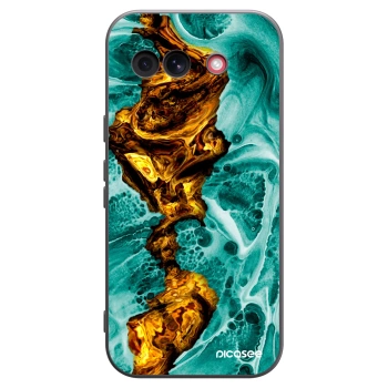 Picasee Μαύρη θήκη σιλικόνης για Google Pixel 10a - Goldsky