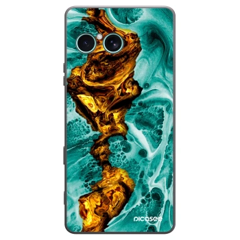 Picasee Μαύρη θήκη σιλικόνης για Sony Xperia 10 VII - Goldsky