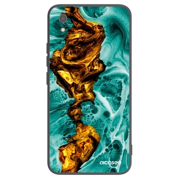 Picasee Μαύρη θήκη σιλικόνης για Xiaomi Redmi 7A - Goldsky