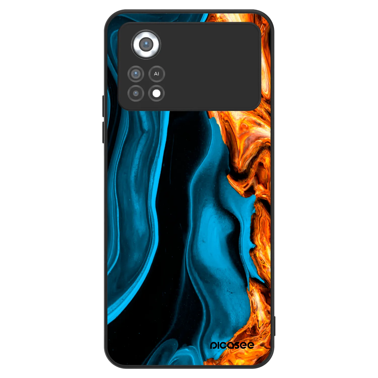 Picasee ULTIMATE CASE για Xiaomi Poco X4 Pro 5G - Gold blue