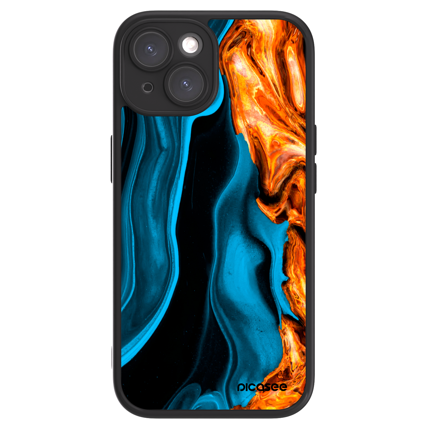 Picasee ULTIMATE CASE για Apple iPhone 15 - Gold blue