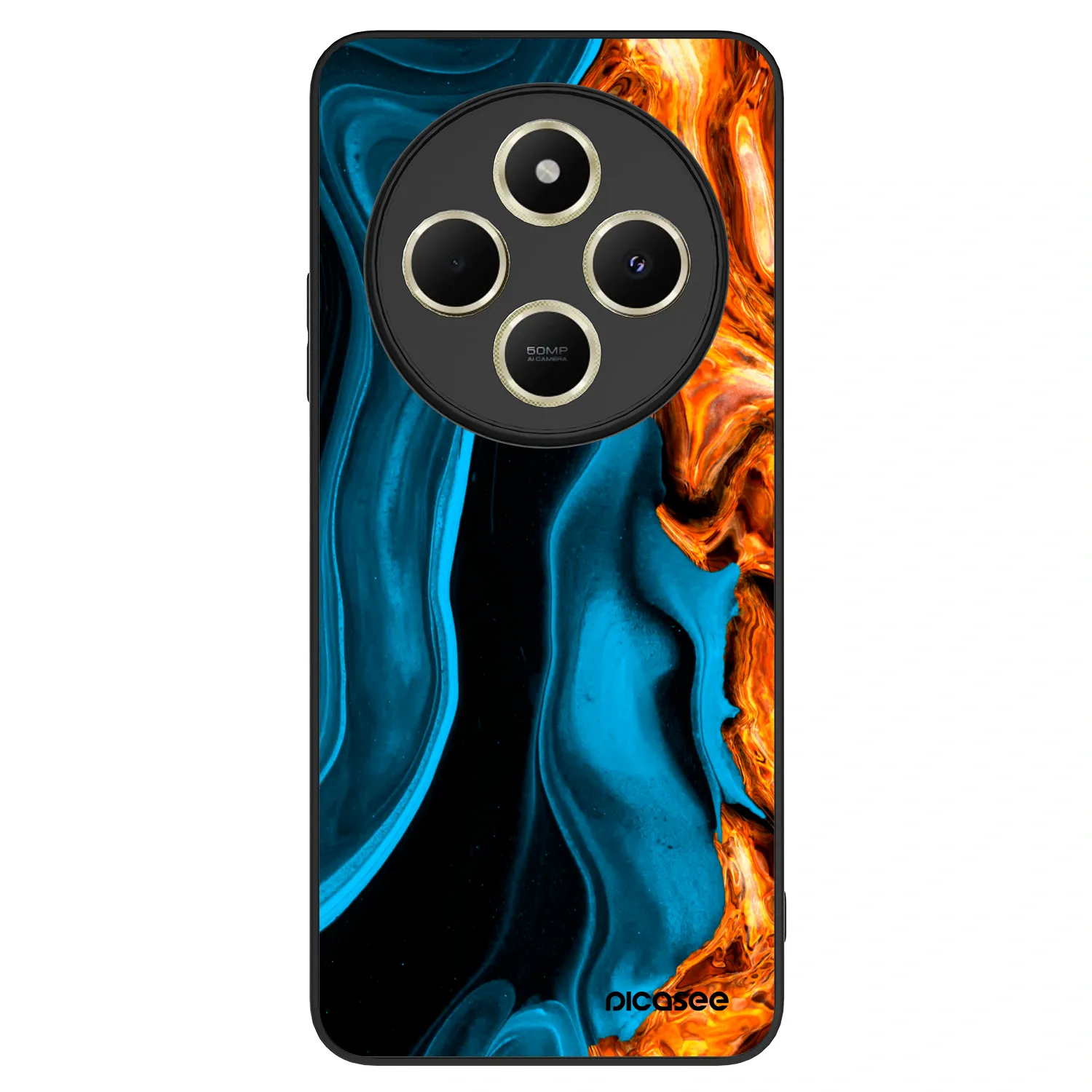 Picasee ULTIMATE CASE για Xiaomi Redmi 14C - Gold blue