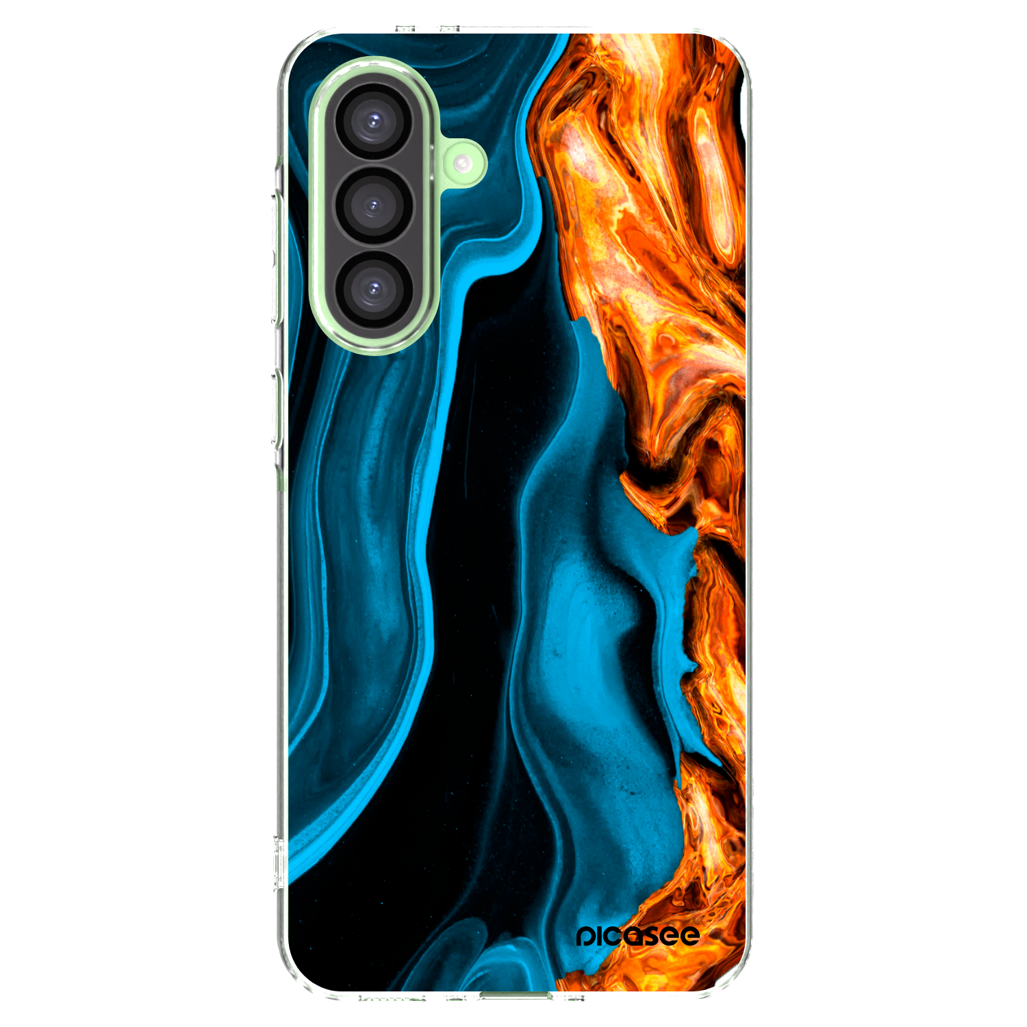 Picasee διαφανής θήκη σιλικόνης Samsung Galaxy A26 5G A266B - Gold blue
