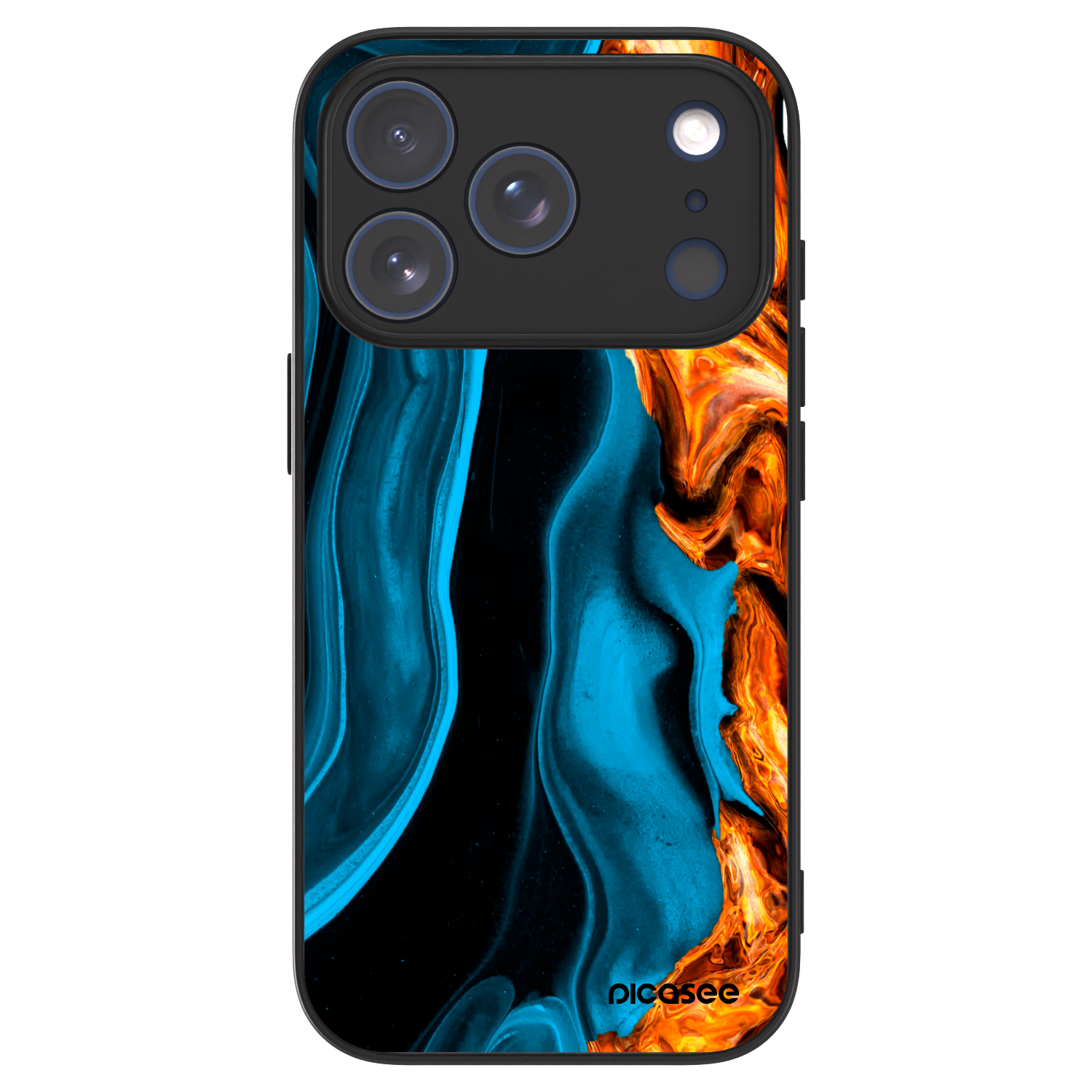 Picasee ULTIMATE CASE για Apple iPhone 17 Pro - Gold blue