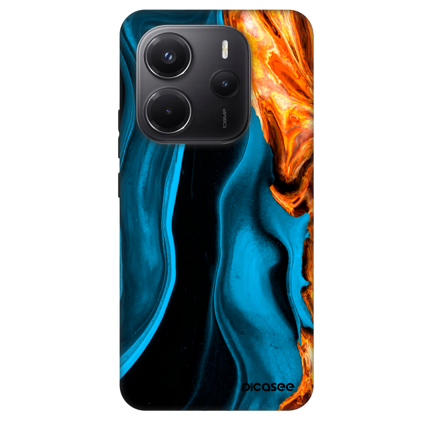 Picasee Fashion Case για Xiaomi Redmi Note 14 5G - Gold blue