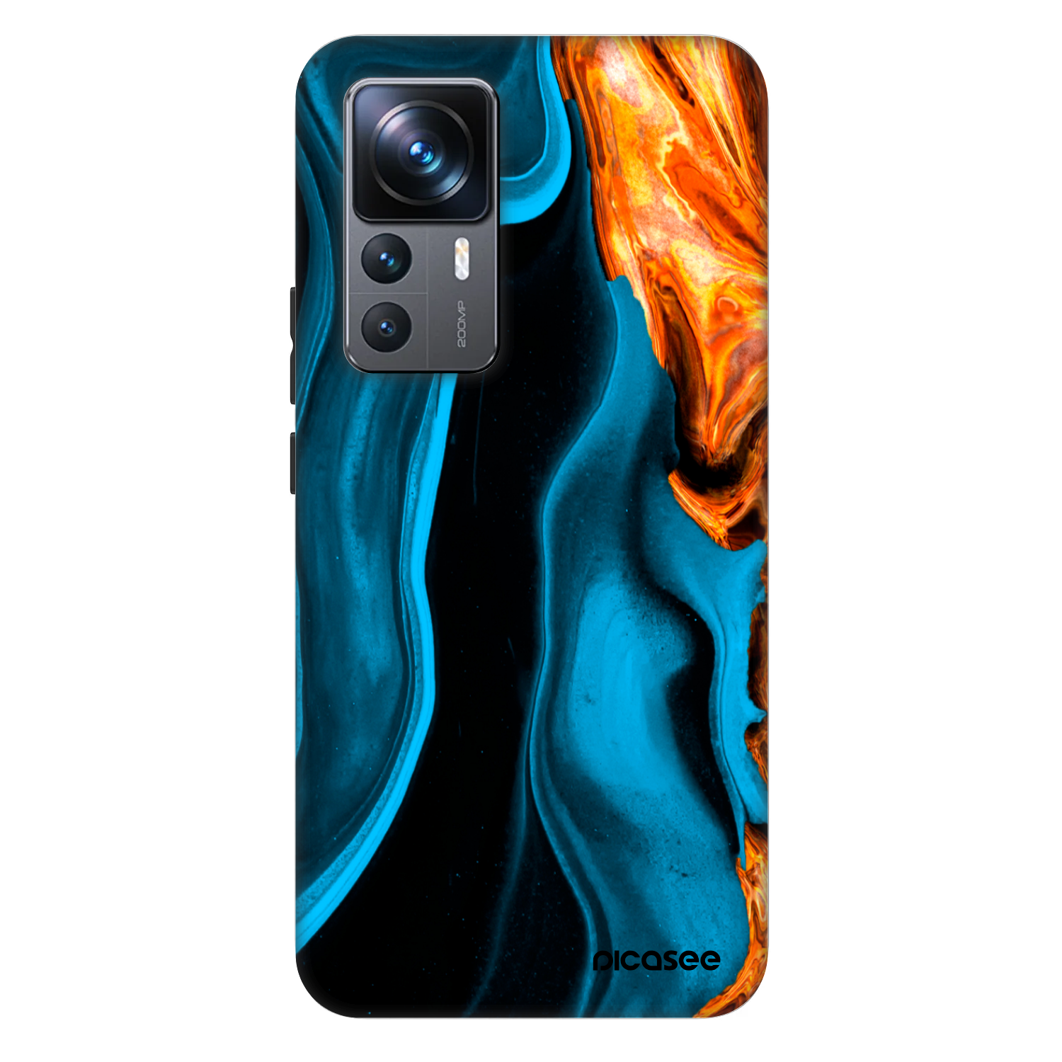 Picasee Fashion Case για Xiaomi 12T Pro - Gold blue