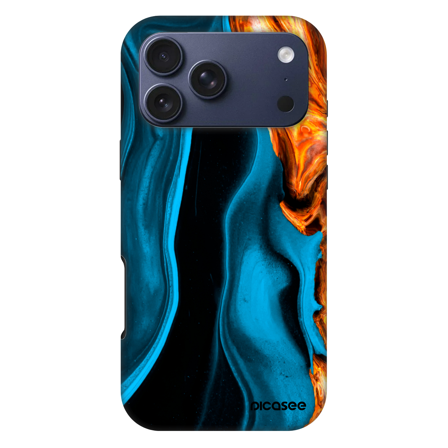 Picasee Fashion Case MagSafe για Apple iPhone 17 Pro Max - Gold blue
