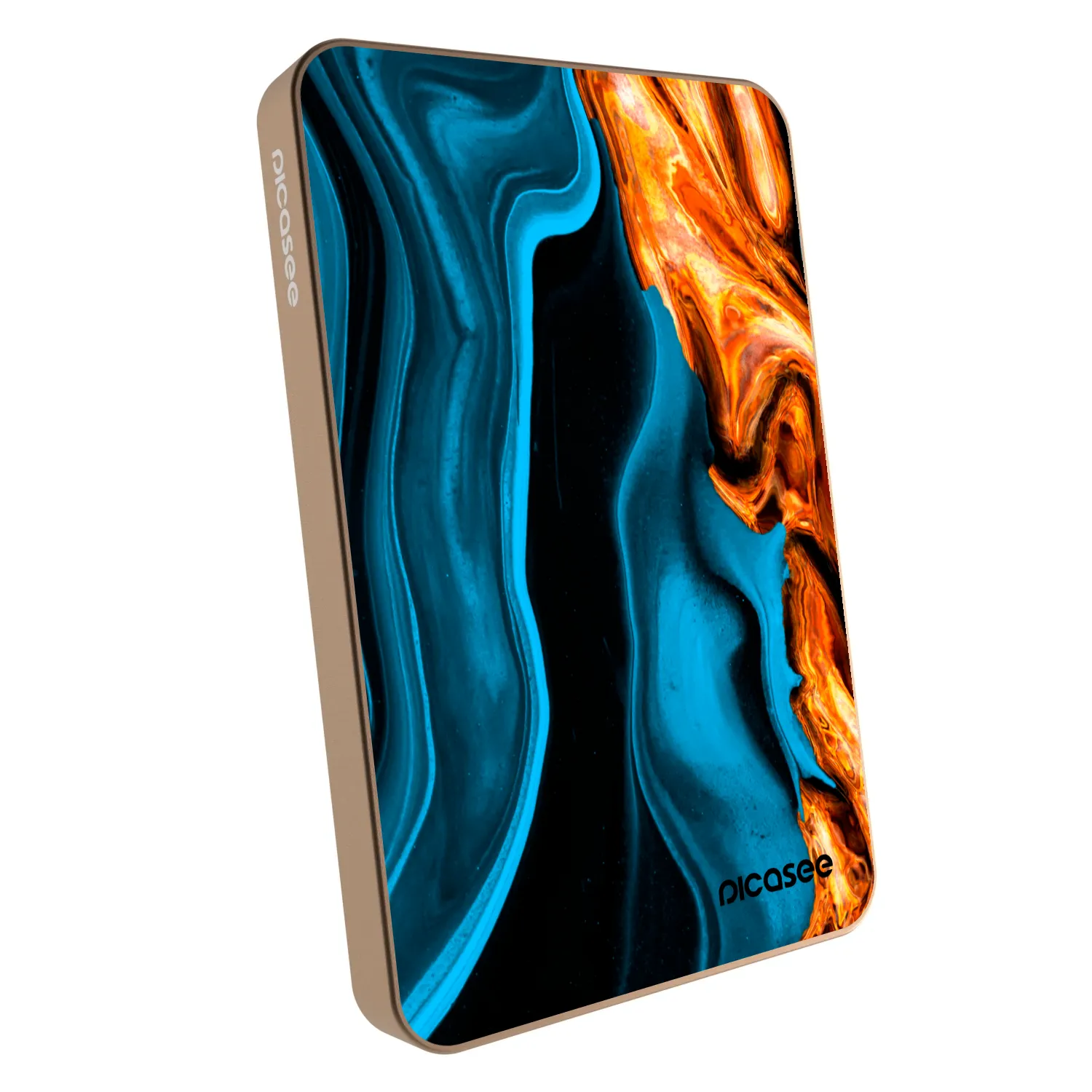 Picasee Powerbank με MagSafe 5 000 mAh Χρυσαφένιος - Gold blue