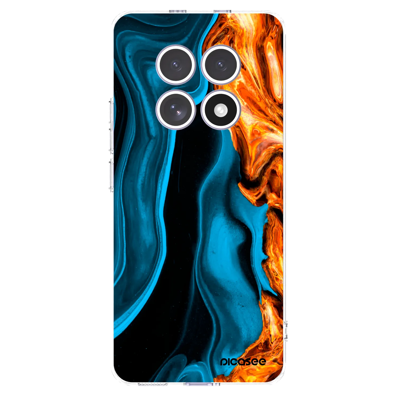 Picasee διαφανής θήκη σιλικόνης Xiaomi Redmi Note 15 - Gold blue