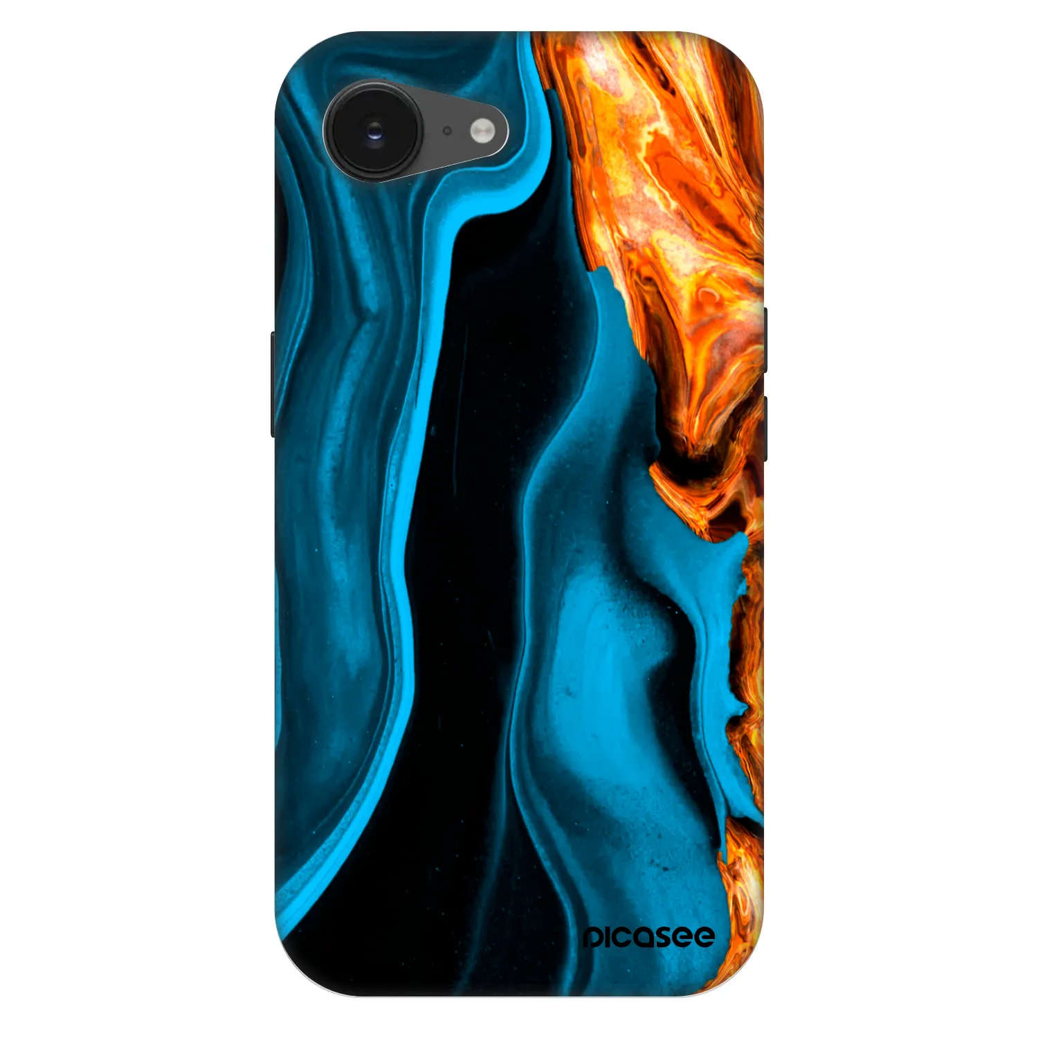 Picasee Fashion Case MagSafe για Apple iPhone 17e - Gold blue