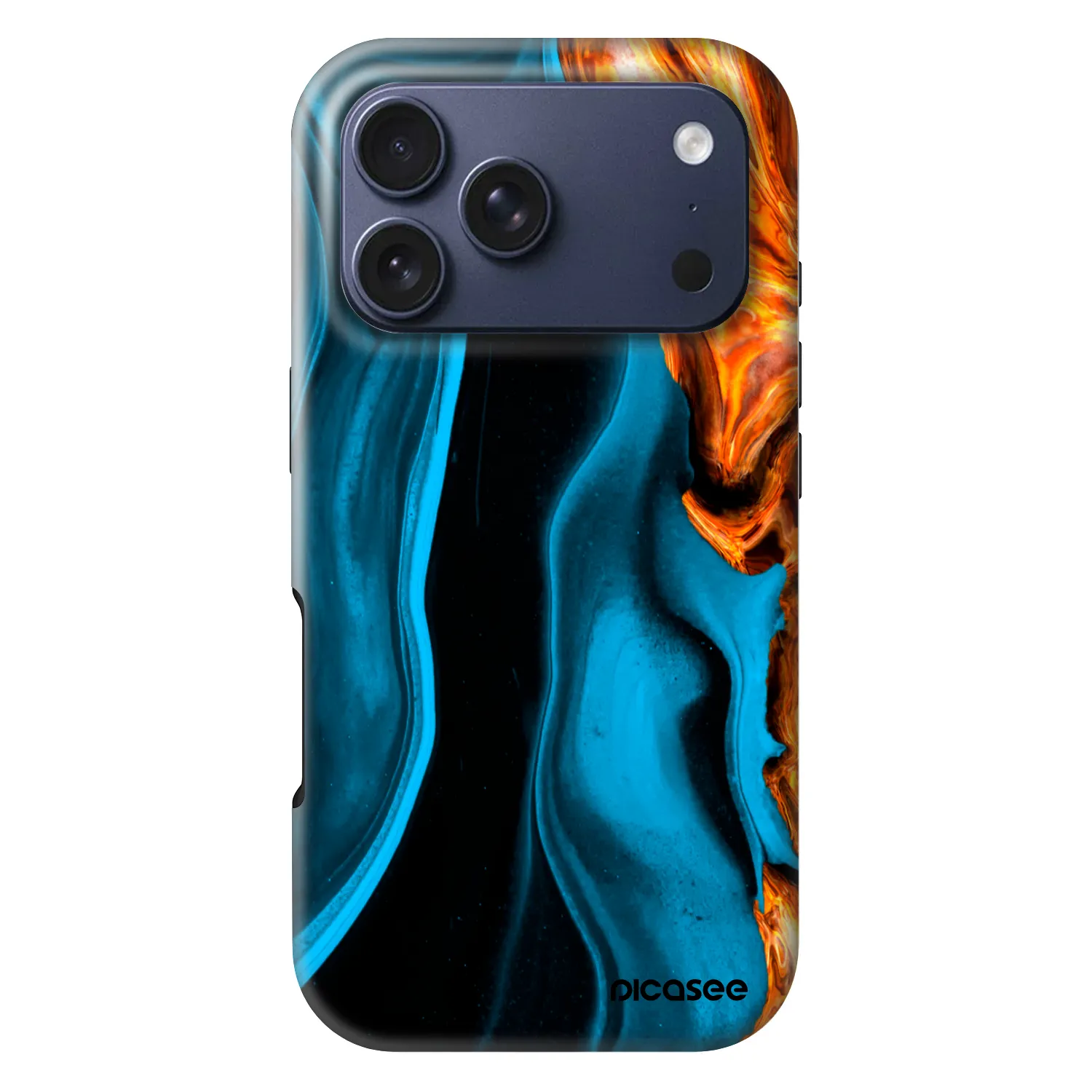Picasee Fashion Case MagSafe για Apple iPhone 18 Pro - Gold blue