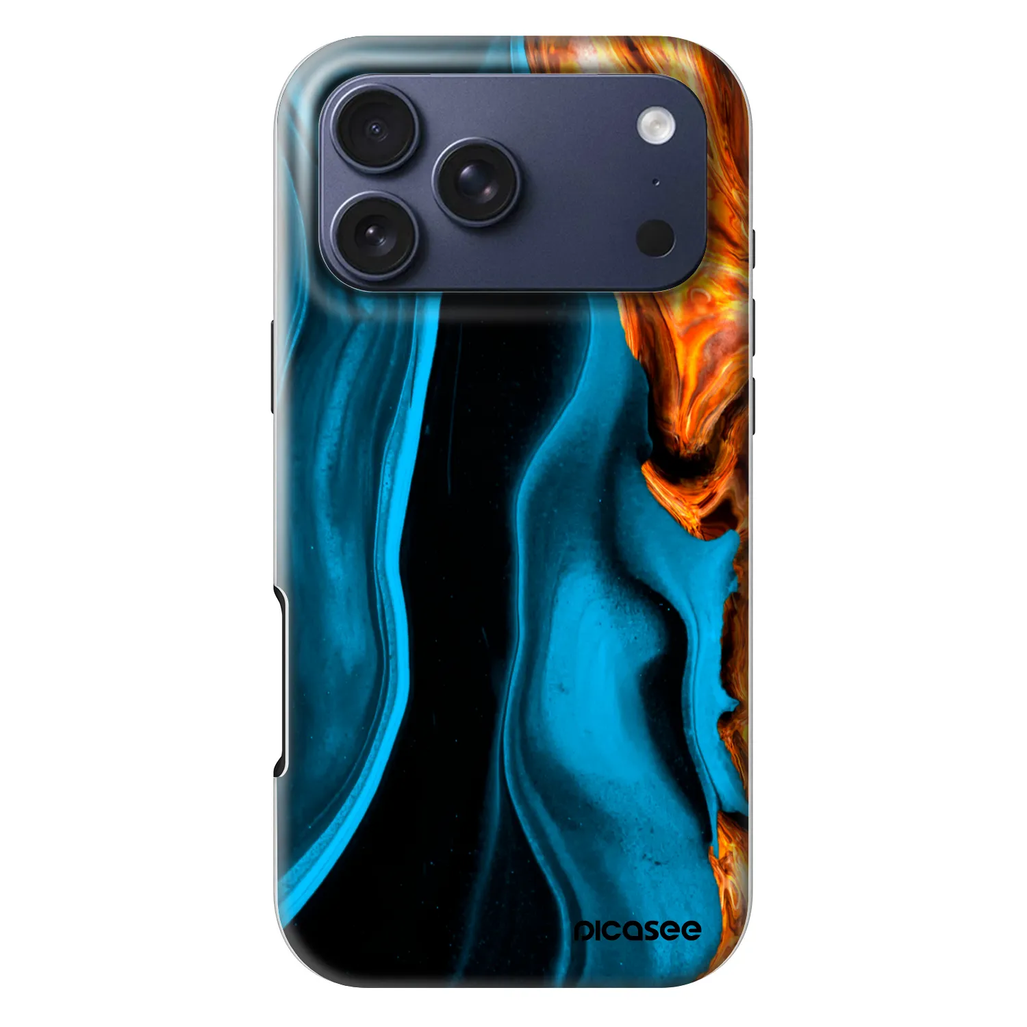 Picasee Fashion Case MagSafe για Apple iPhone 18 Pro Max - Gold blue