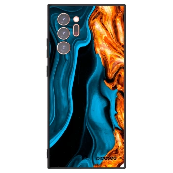 Picasee Μαύρη θήκη σιλικόνης για Samsung Galaxy Note 20 Ultra - Gold blue