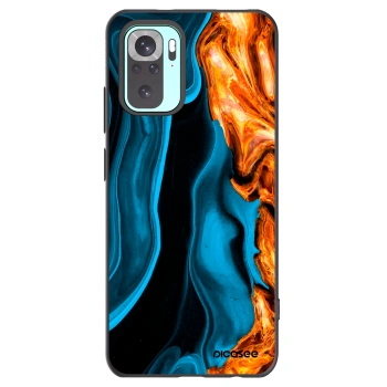 Picasee Μαύρη θήκη σιλικόνης για Xiaomi Redmi Note 10 Pro - Gold blue