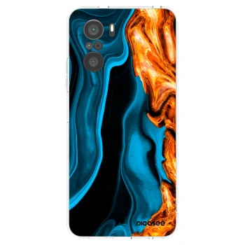 Picasee διαφανής θήκη σιλικόνης Xiaomi Poco F3 - Gold blue