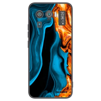 Picasee Μαύρη θήκη σιλικόνης για Xiaomi Mi 11 Ultra - Gold blue