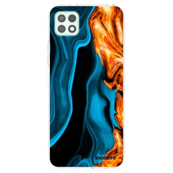 Picasee διαφανής θήκη σιλικόνης Samsung Galaxy A22 A226B 5G - Gold blue