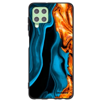 Picasee Μαύρη θήκη σιλικόνης για Samsung Galaxy A22 A225F 4G - Gold blue