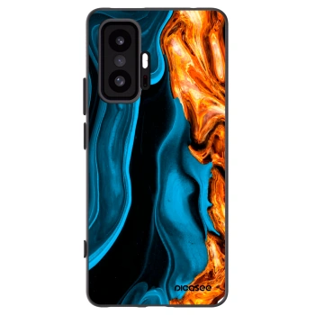Picasee Μαύρη θήκη σιλικόνης για Xiaomi 11T - Gold blue