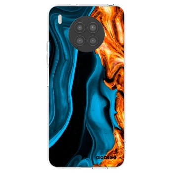 Picasee διαφανής θήκη σιλικόνης Huawei Nova 8i - Gold blue