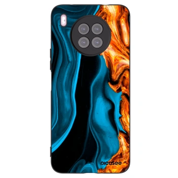 Picasee Μαύρη θήκη σιλικόνης για Huawei Nova 8i - Gold blue