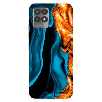 Picasee διαφανής θήκη σιλικόνης Realme 8i - Gold blue