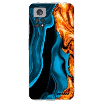 Picasee διαφανής θήκη σιλικόνης Xiaomi Redmi Note 11S 4G - Gold blue