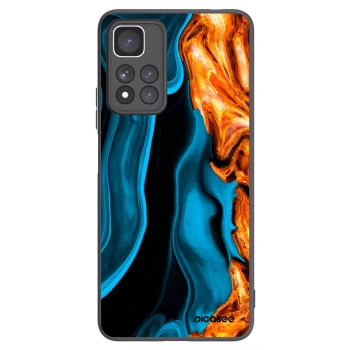 Picasee Μαύρη θήκη σιλικόνης για Xiaomi Redmi Note 11 Pro+ 5G - Gold blue