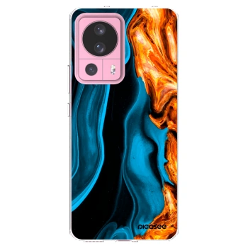 Picasee διαφανής θήκη σιλικόνης Xiaomi 13 Lite - Gold blue