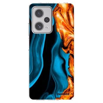 Picasee διαφανής θήκη σιλικόνης Xiaomi Redmi Note 12 Pro+ 5G - Gold blue